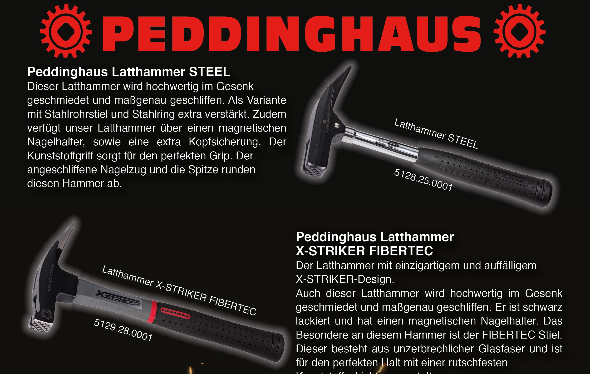 Garten & Heimwerken Baumarkt Werkzeuge Handwerkzeuge Hammer Latthämmer Peddinghaus Latthammer Hammer Classic mit 